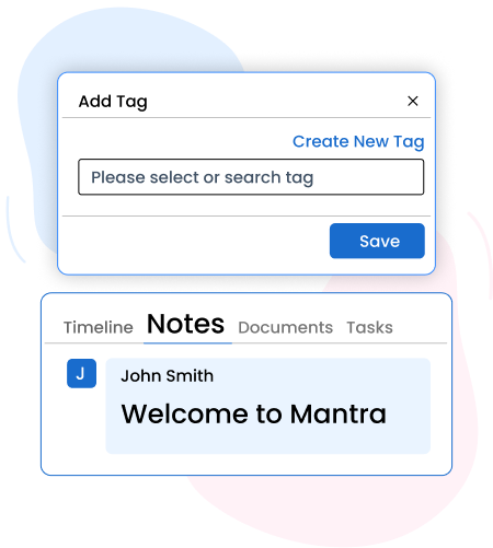 create notes & tags